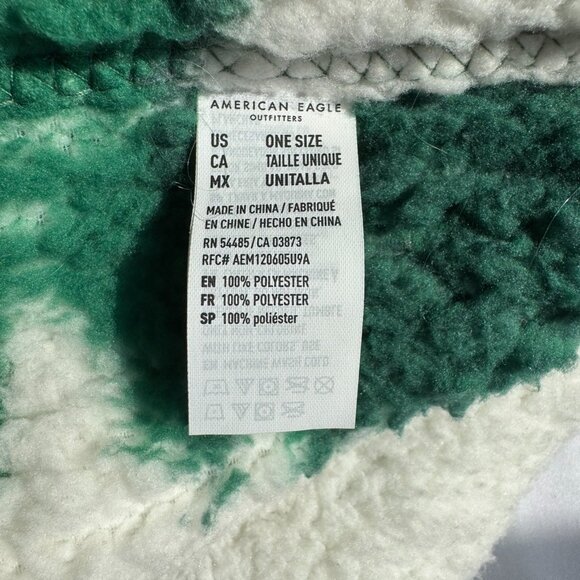 American Eagle Green/Blue Plaid Tree Throw 50 x 60 - Picture 8 of 13